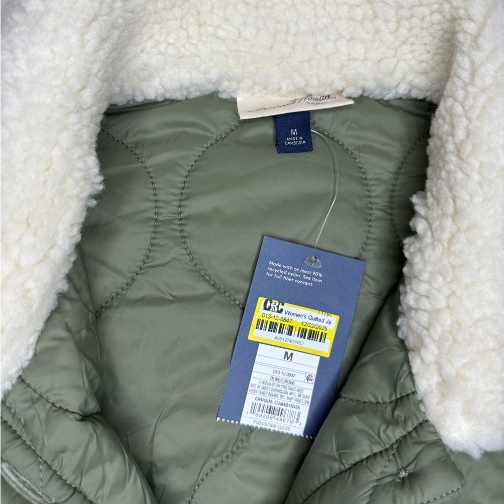 Universal Thread Women’s Quilted Jacket - Olive G… - image 5